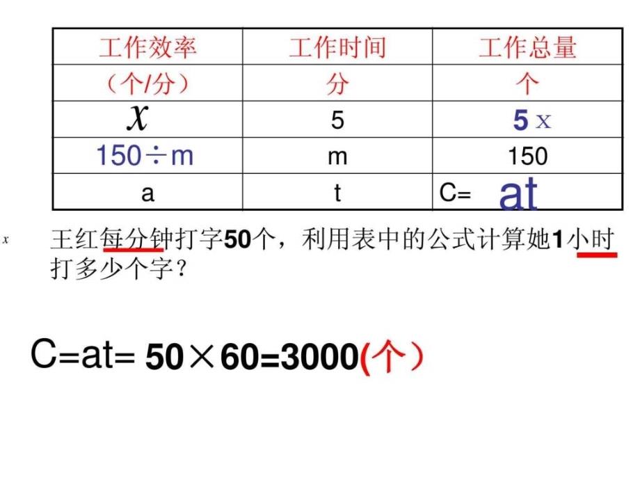 最新人教版五年级数学上册用字母表示数练习十三ppt课件_第2页