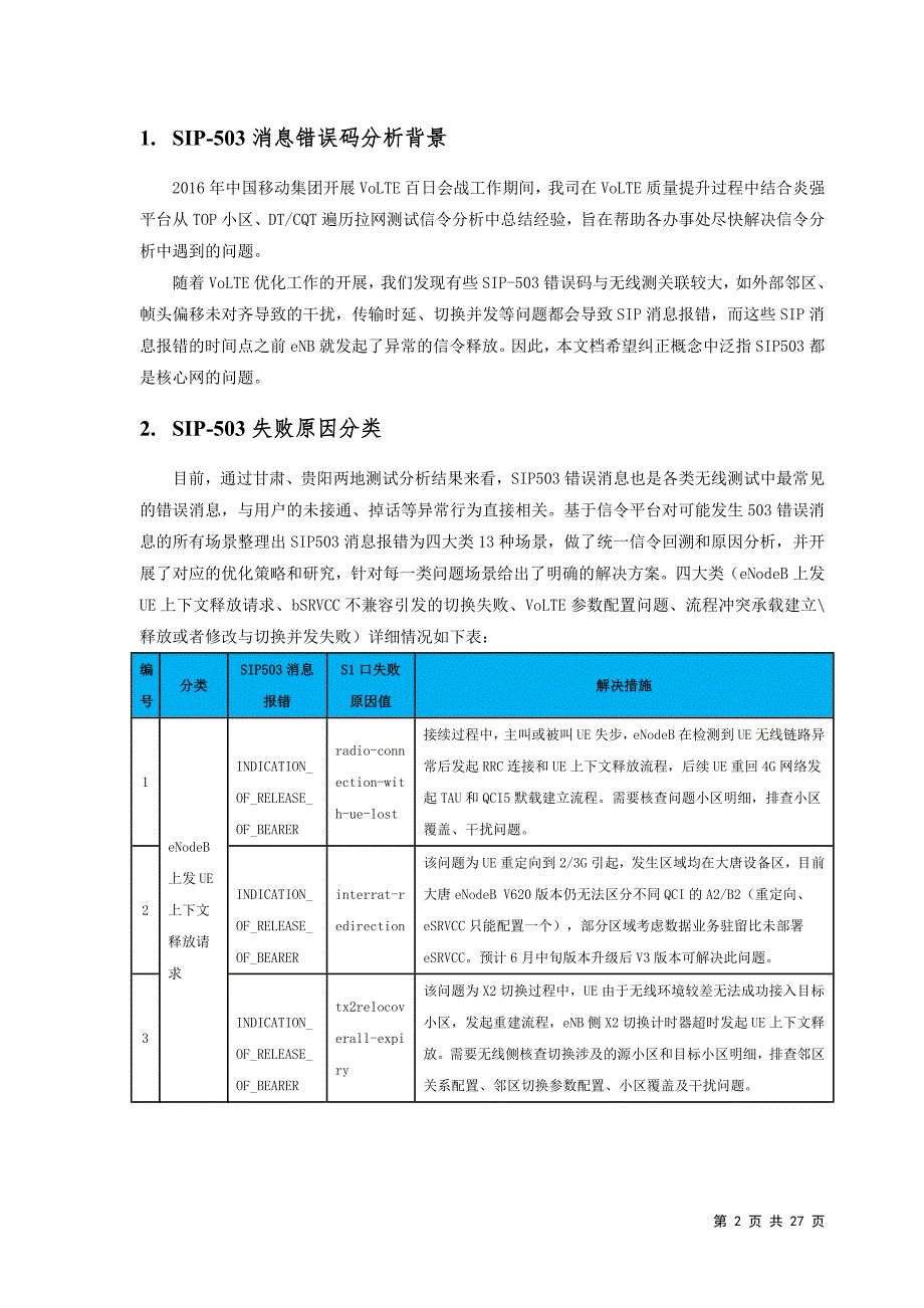 SIP-503错误码原因分析研究VoLTE端到端业务质量分析_第2页