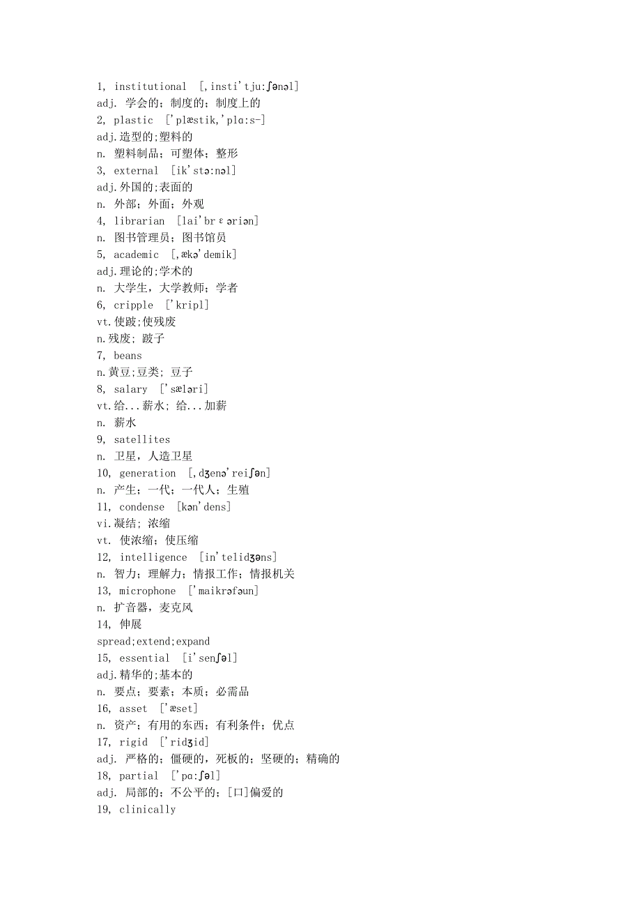 大学常见英语单词_第1页