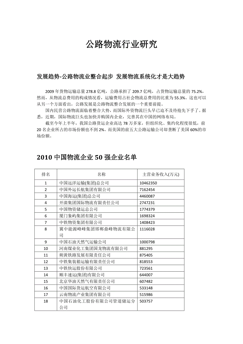 公路物流行业研究_第1页