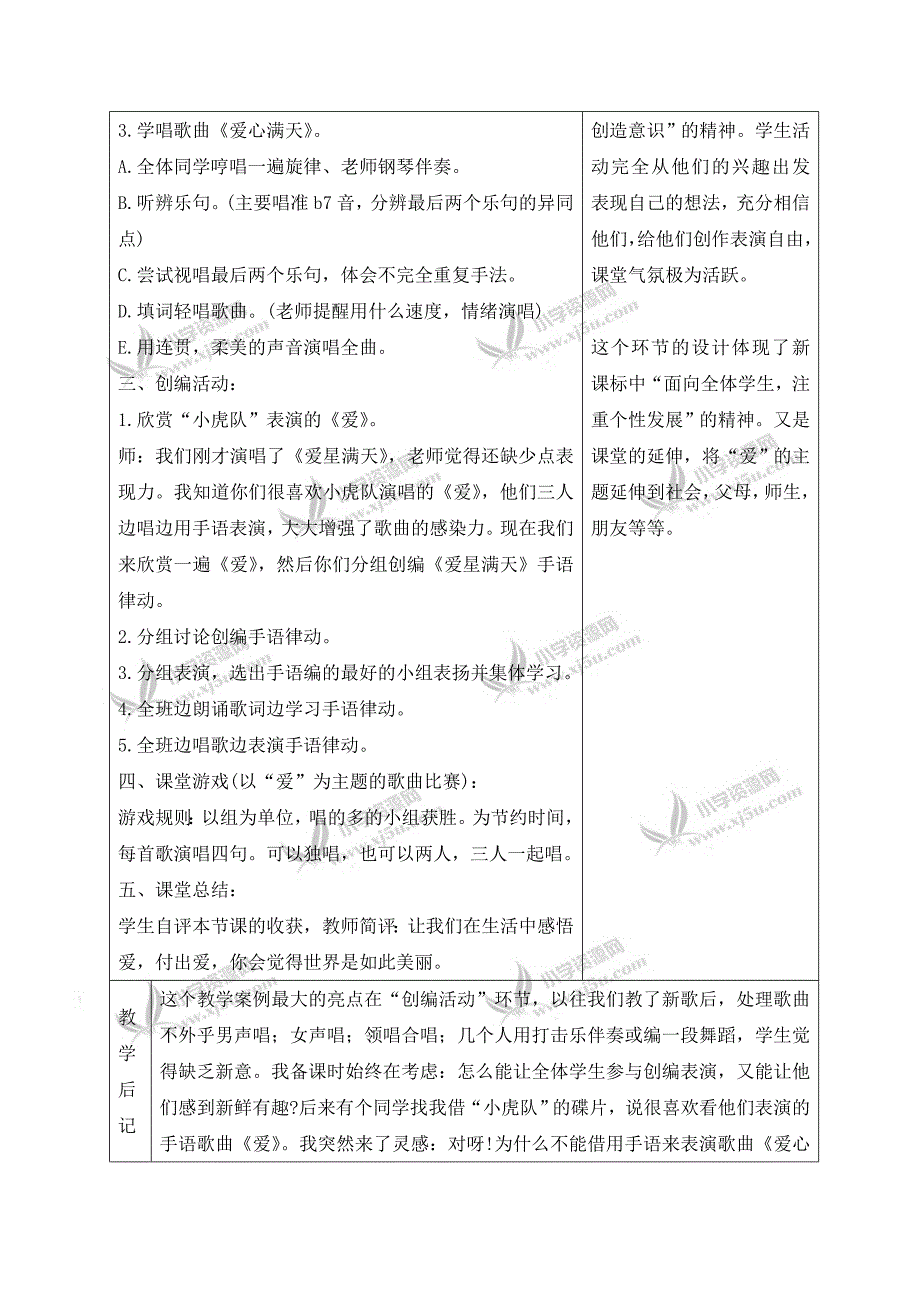 【人教新课标】六年级音乐下册教案爱满人间6_第2页