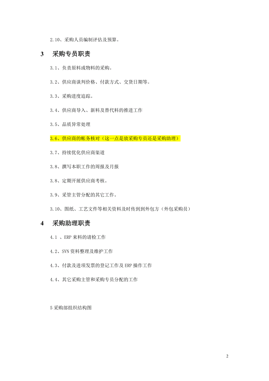 采购部各岗位职责及其岗位说明书1_第2页