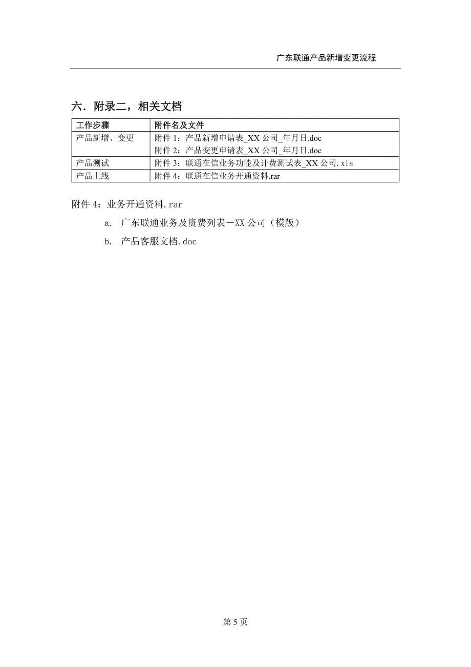 广东联通产品新增变更规范_第5页
