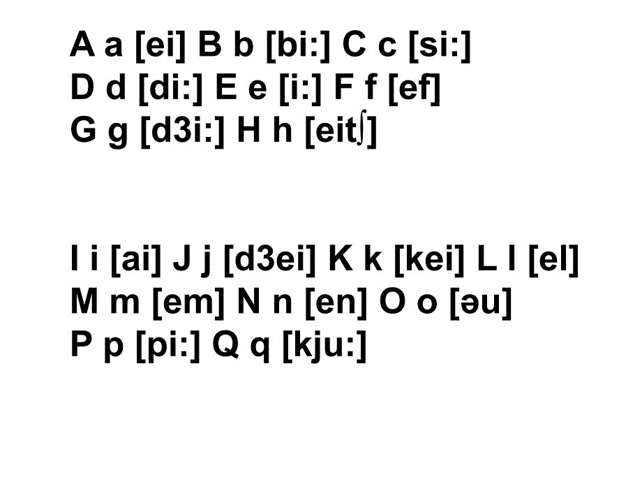 【人教版】新七年级英语上册音标第二课时ppt课件_第1页