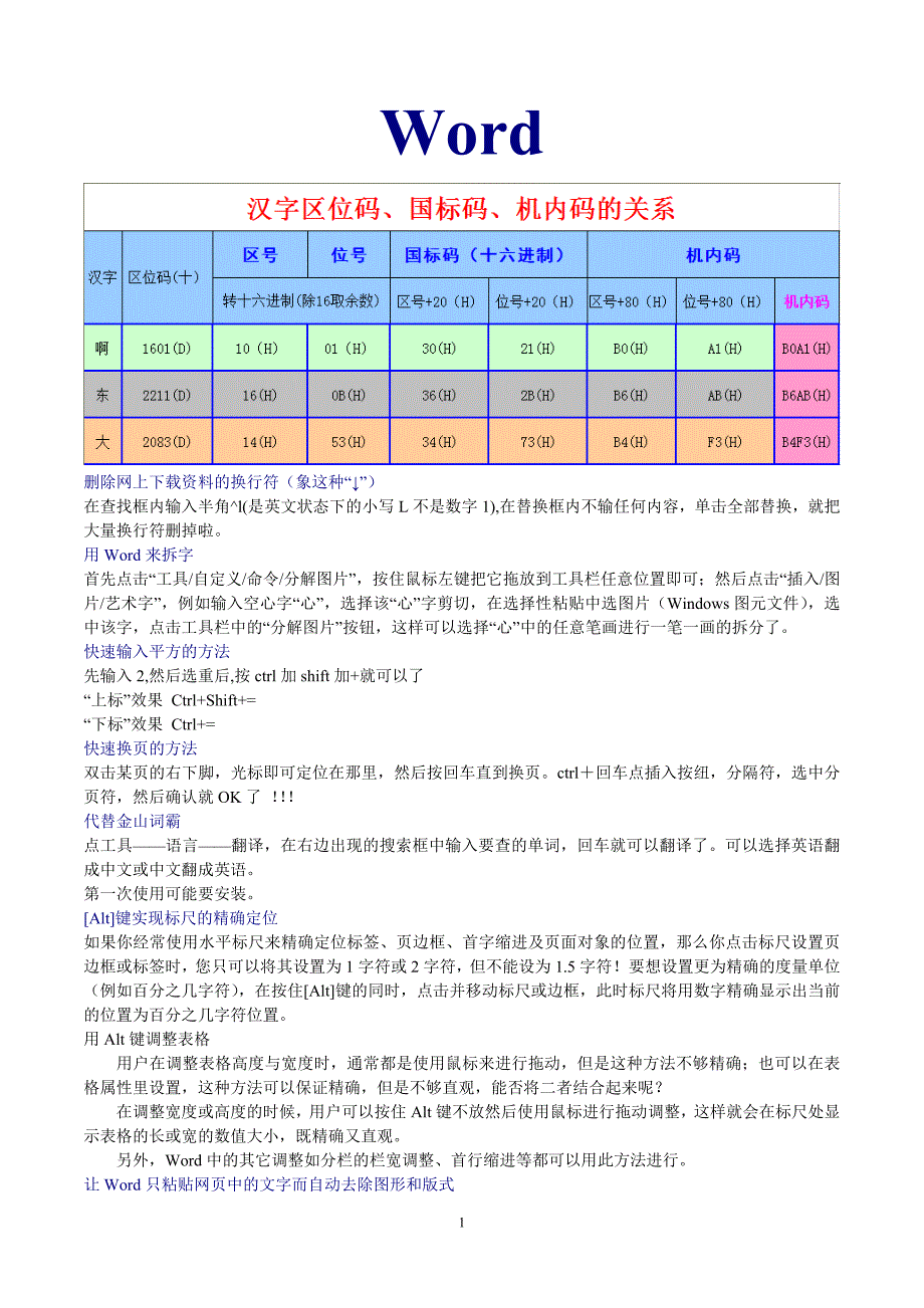 计算机一级知识点必读_第1页