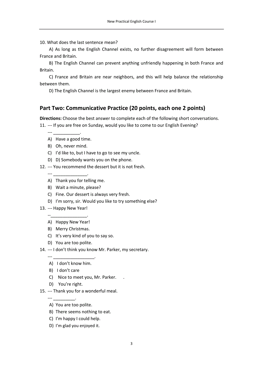 浙大远程英语1面授资料courseimodeltesttwo_第3页