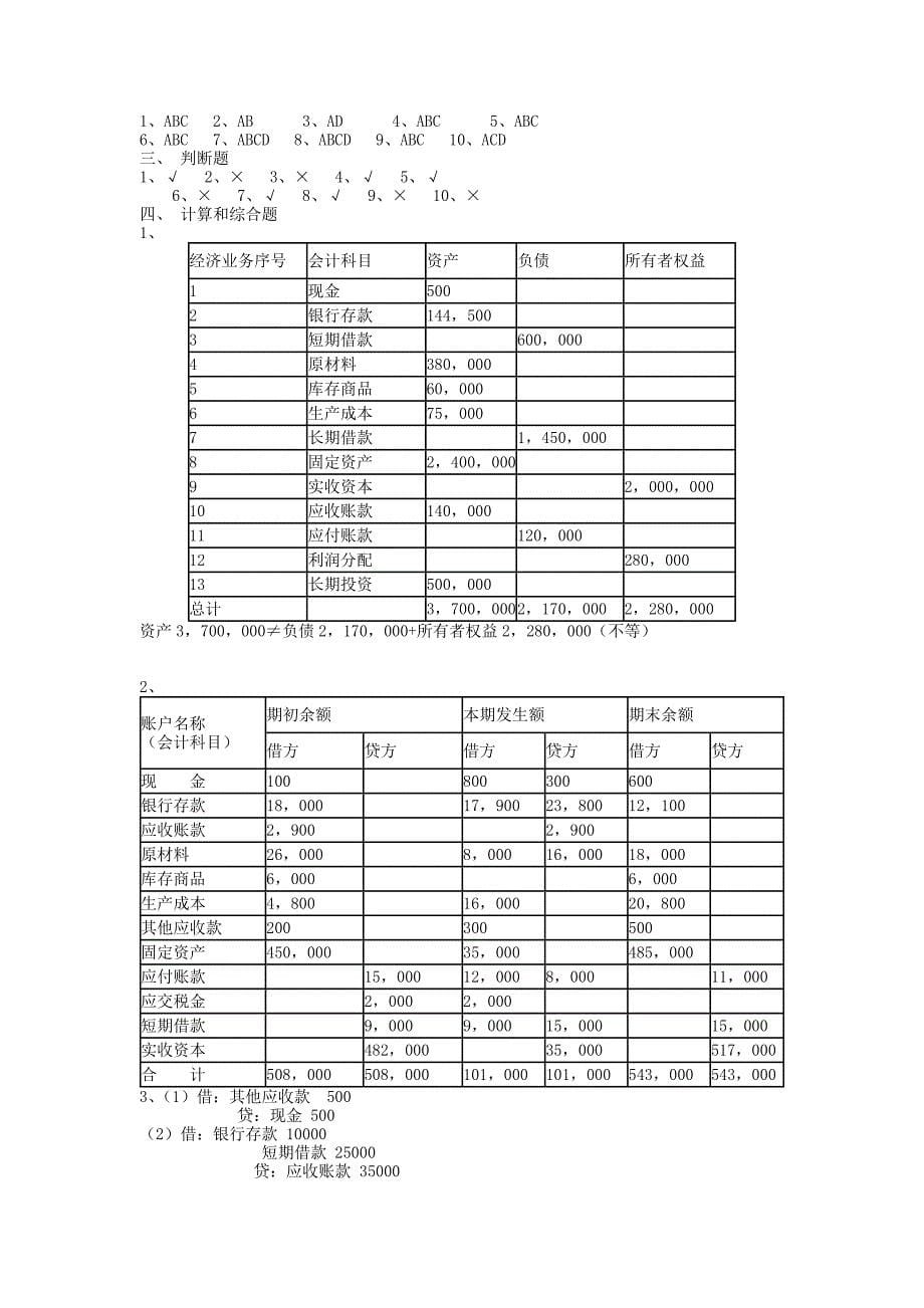 税收与会计基础知识模拟题四_第5页