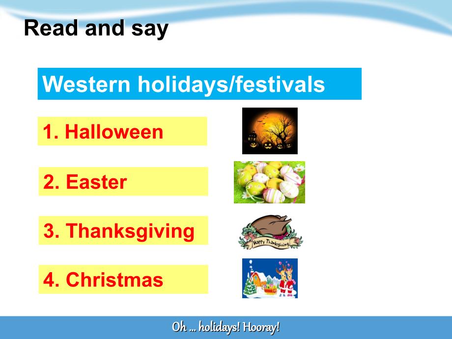 《6holidays课件》小学英语沪教2011课标版三年级起点五年级下册课件_4_第4页