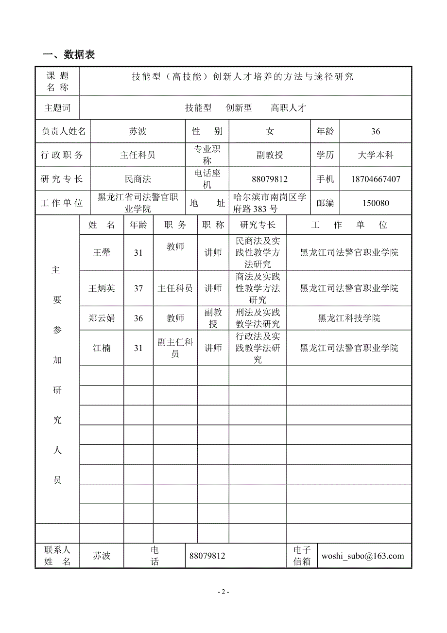 黑龙江省职业教育学会十二五课题立项评审书1_第2页