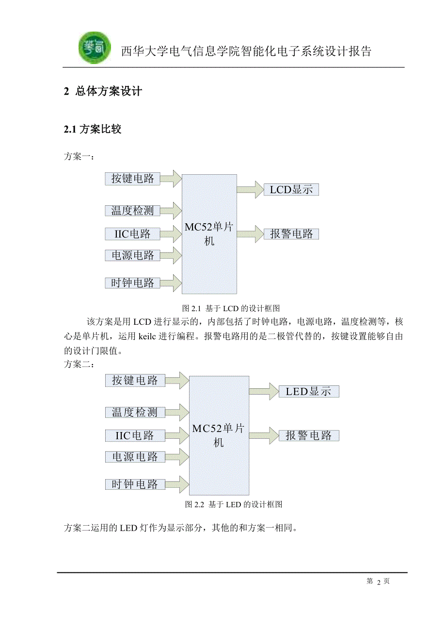 智能化电子系统设计报告正文(带温度显示的多功能数字钟)_第3页