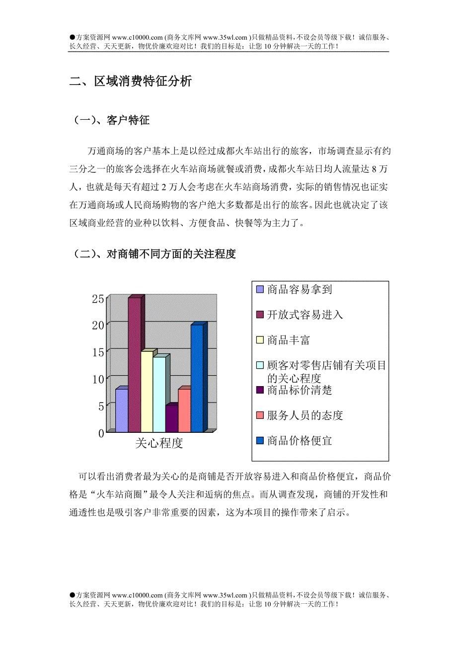 成都万通商场项目评估报告_第5页