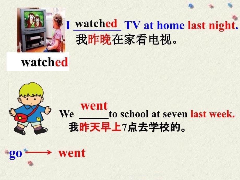 《unit1didyoucomebackyesterday课件》小学英语外研社版三年级起点五年级上册_3_第5页