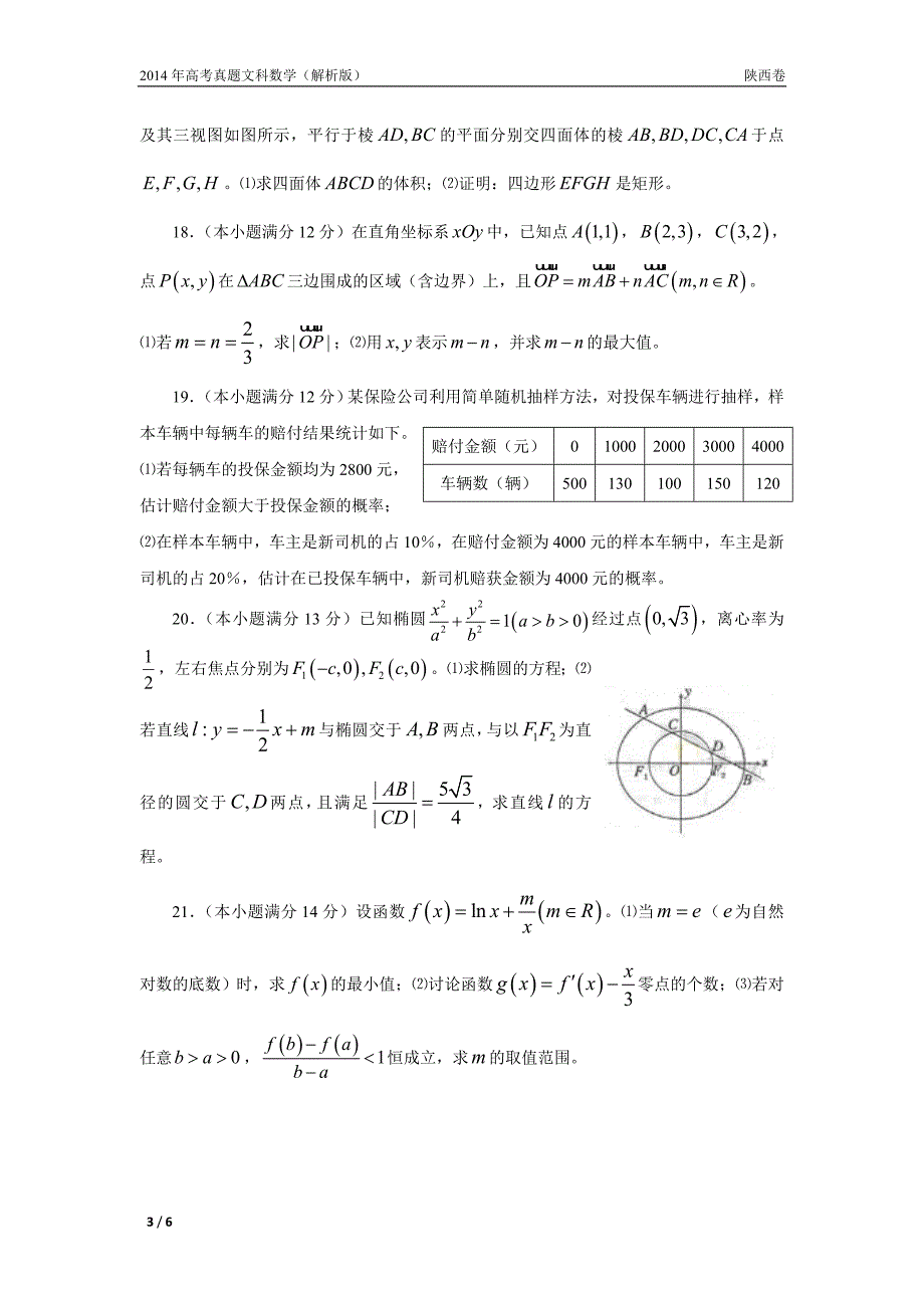 14年高考真题——文科数学(陕西卷)_第3页