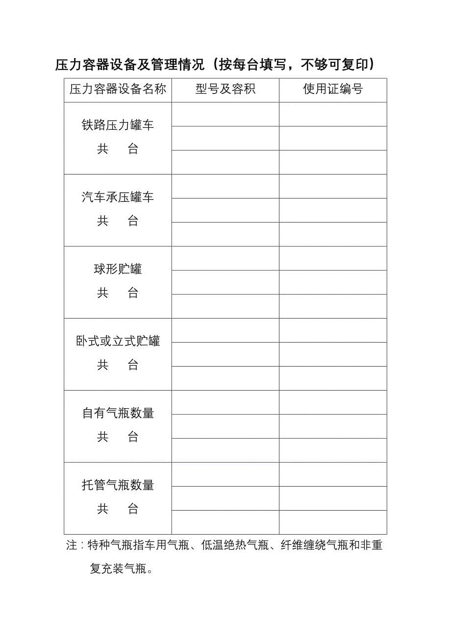 青海省气瓶充装许可注册登记许可申请书_第5页