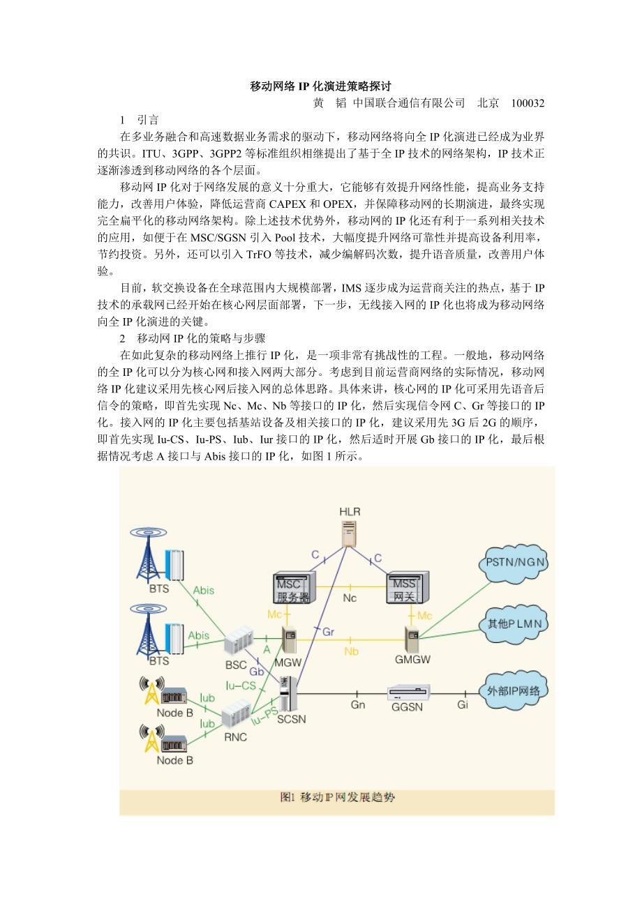 移动网络ip化演进策略探讨_第1页