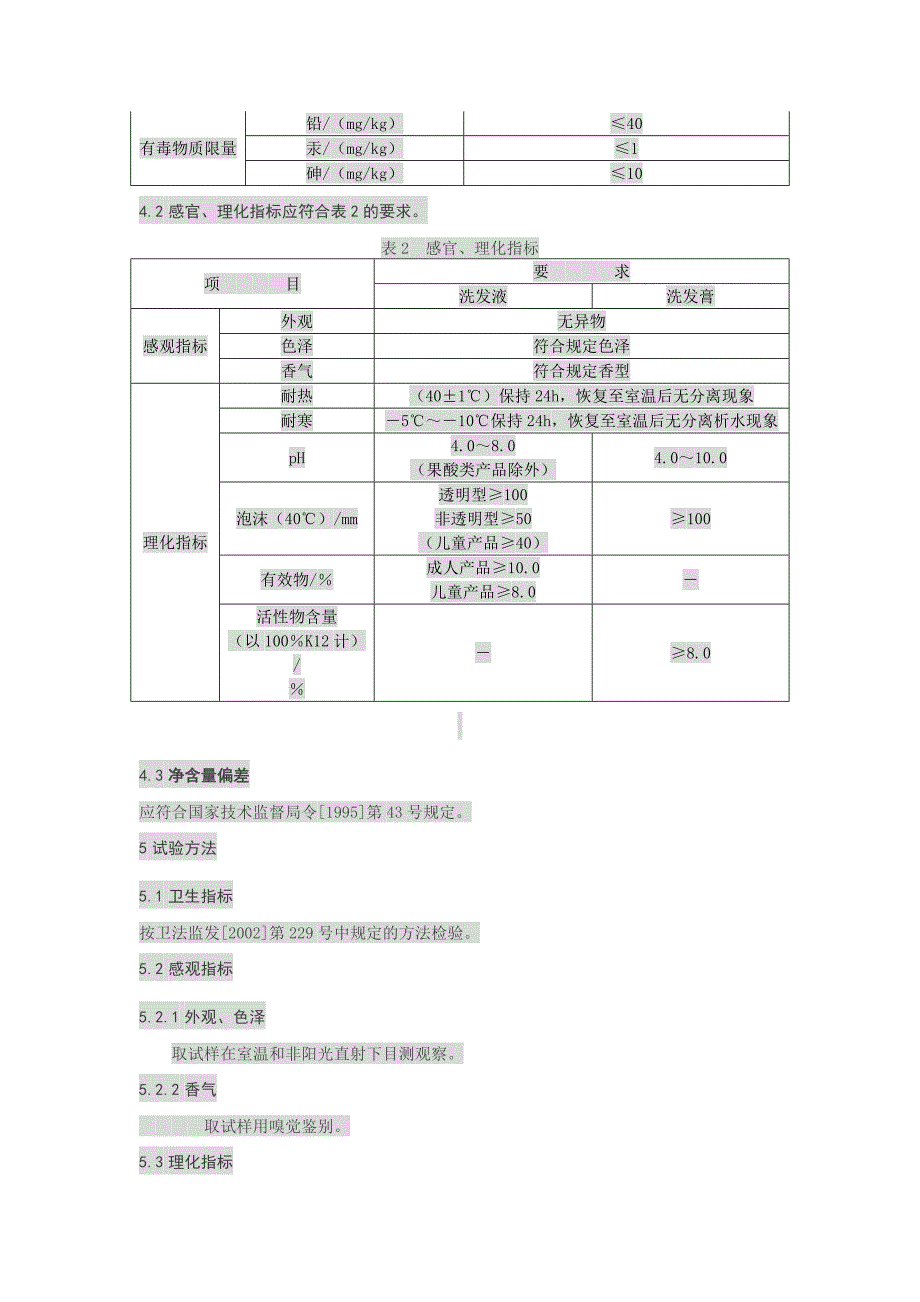 洗发液标准_第2页