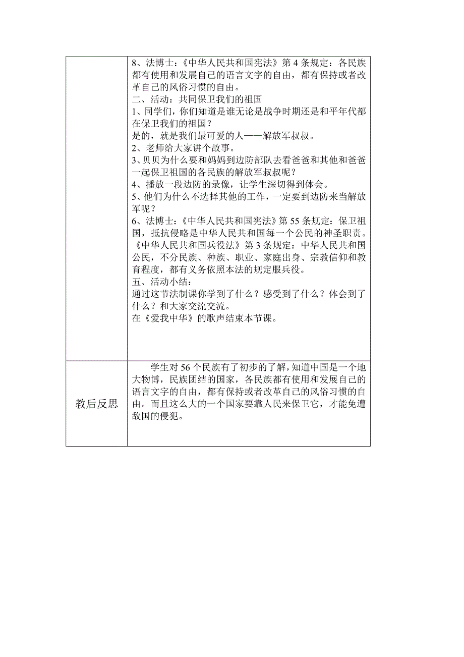 河西小学法制教育教案记录表_第4页