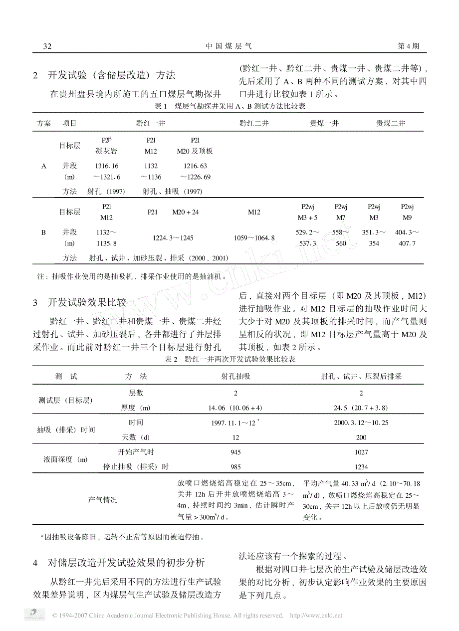 滇东黔西地区煤层气开发试验及储层改造效果分析与建议_第2页