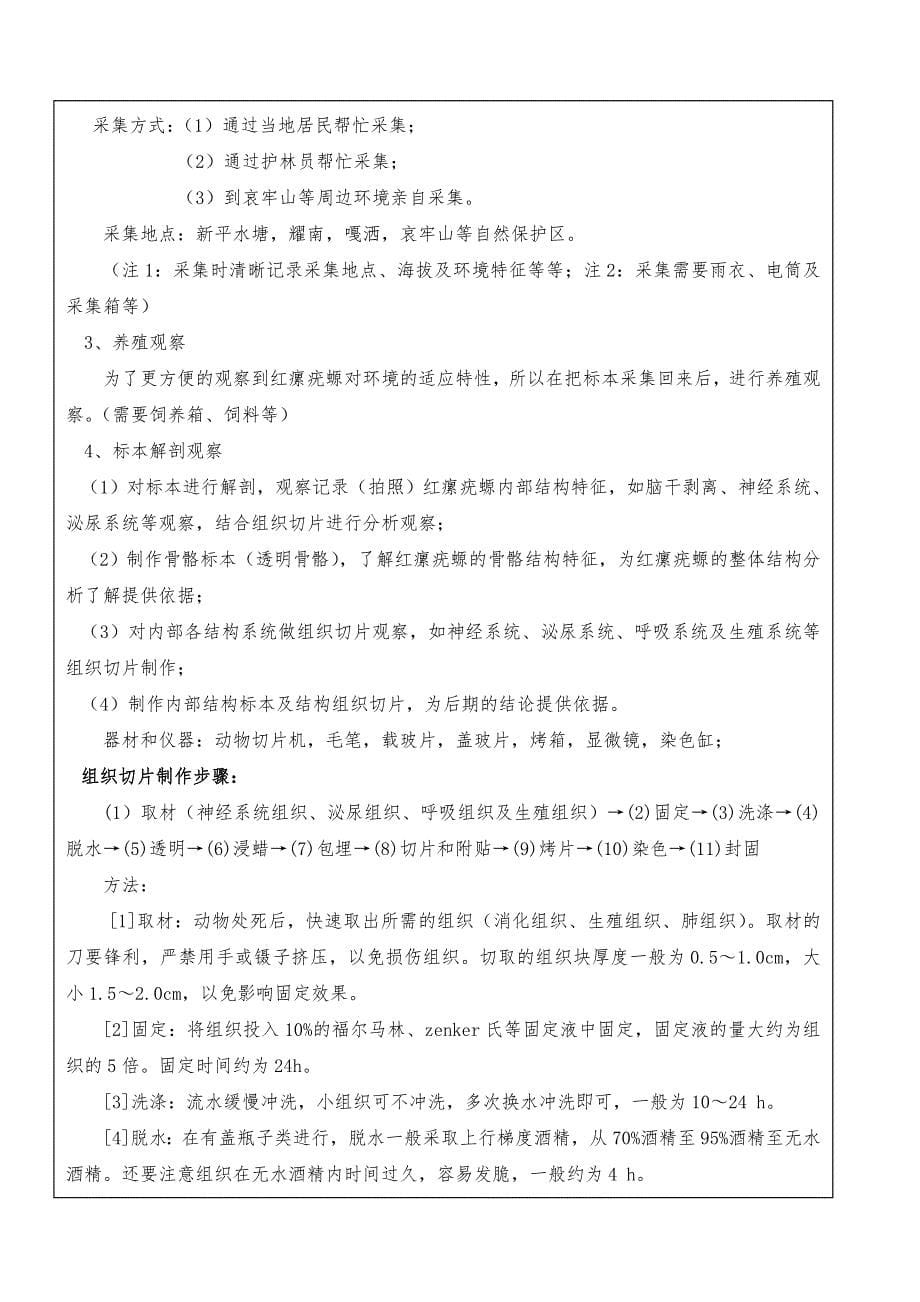 红瘰疣螈形态结构与生存的实验研究___省级_段登武_第5页