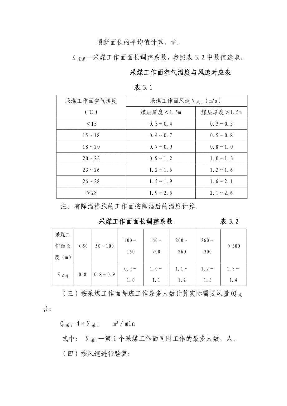 鲁能菏泽煤电公司风量计算细则_第5页