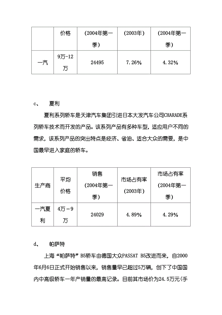 某4S汽车店一季度汽车销售分析报告_第3页