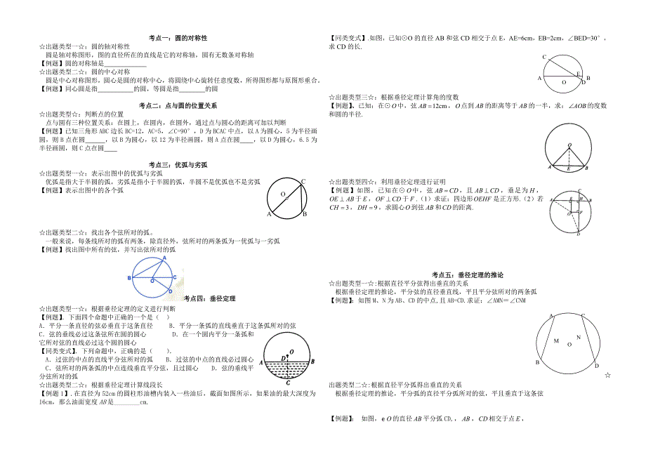 经典讲义——圆单元总结_第1页