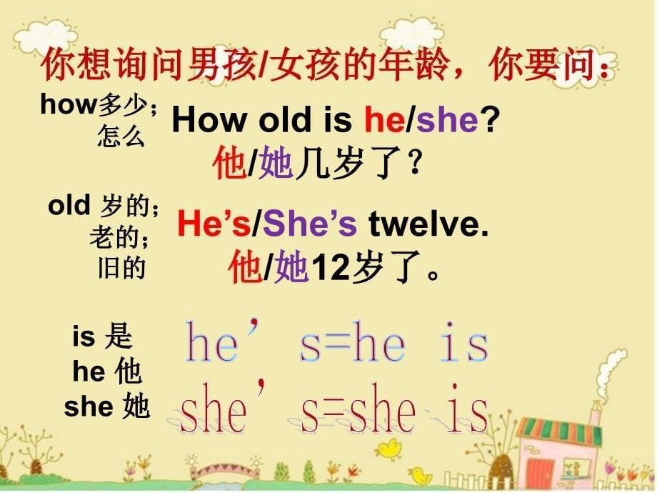 五年级上册英语课件unit2《shelookscute》（lesson10）（1）人教（精通）_第5页