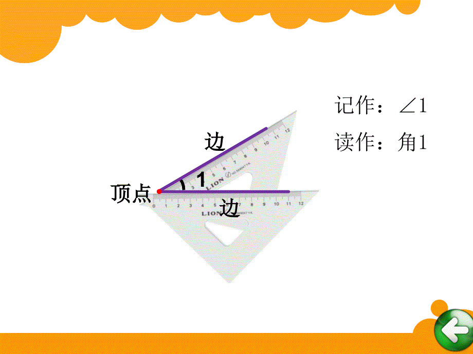 新北师大版小学二年级下数学课件：第6单元认识角_第3页