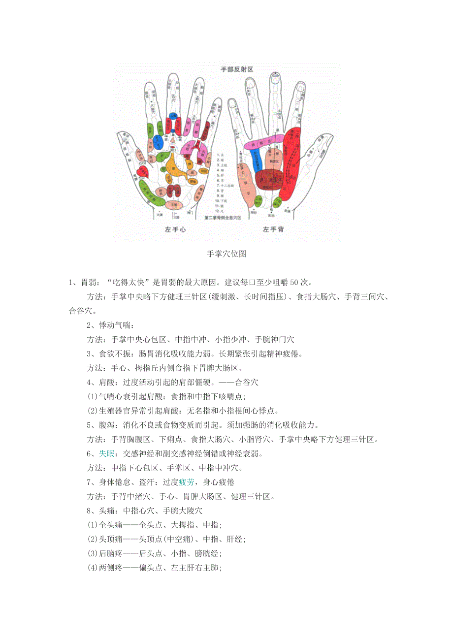 手掌穴位图及相关按摩方法_第3页