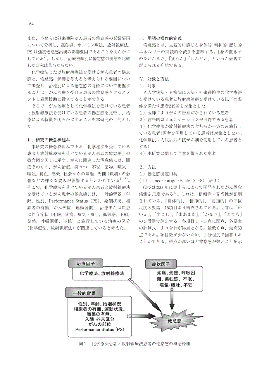 化学疗法患者と放射线疗法患者の倦怠感の比较_第2页