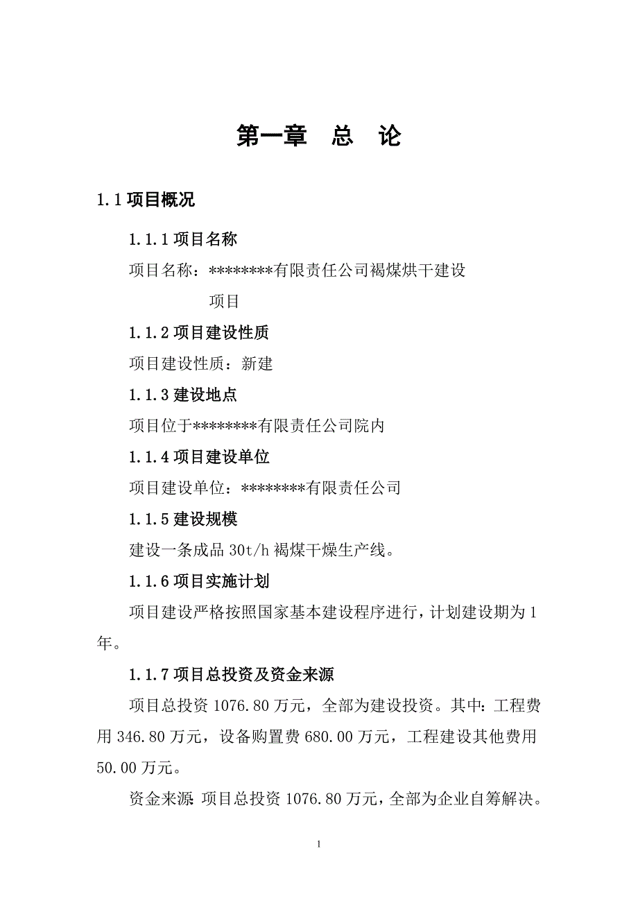 褐煤烘干项目可行性报告_第4页