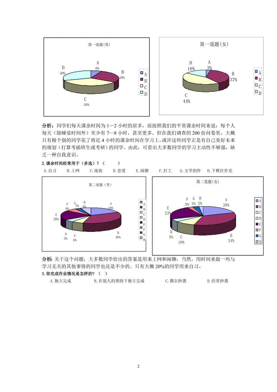 风之翼小组学风建设调查报告_第2页