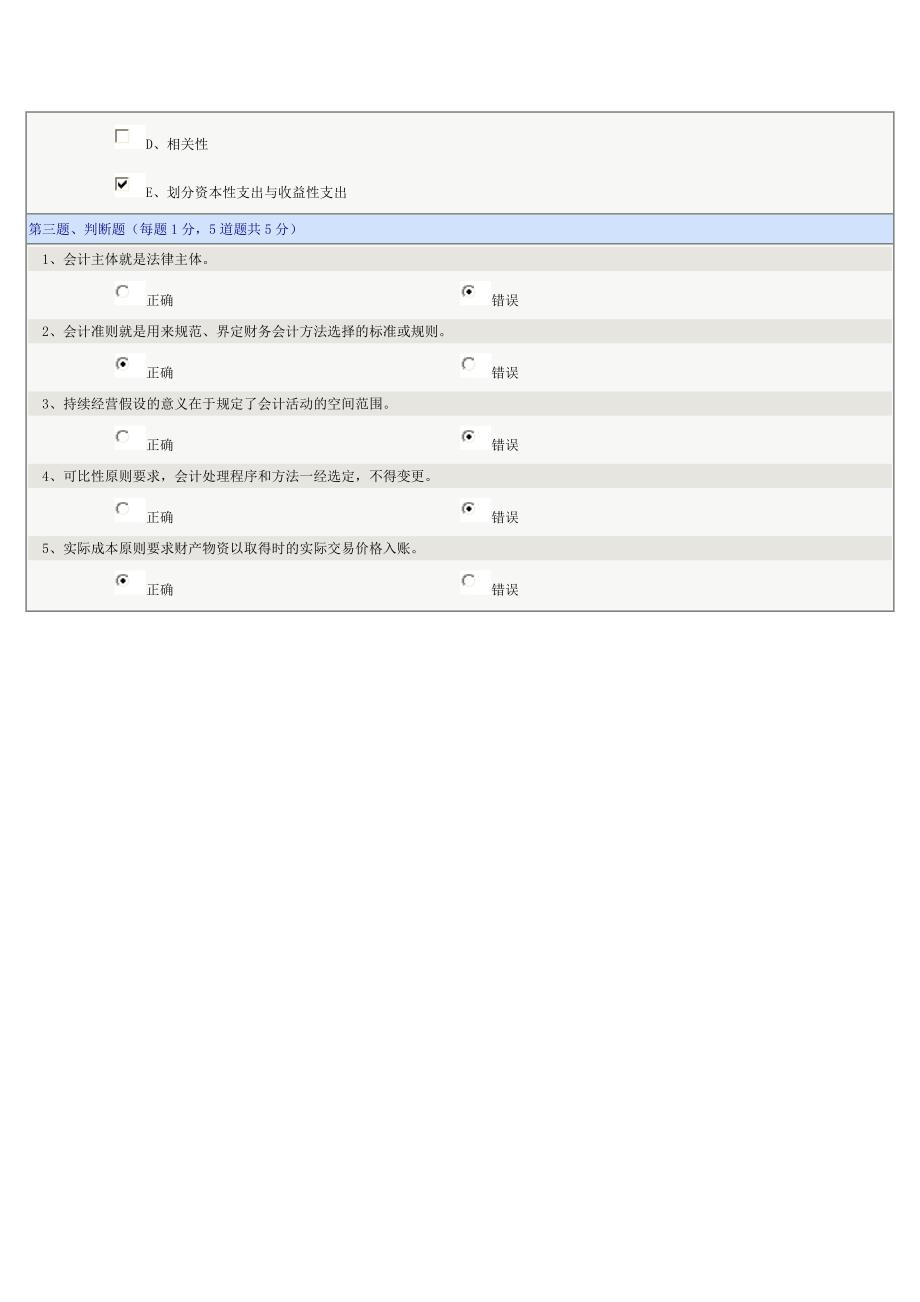 《会计学基础》第08章在线测试_第3页