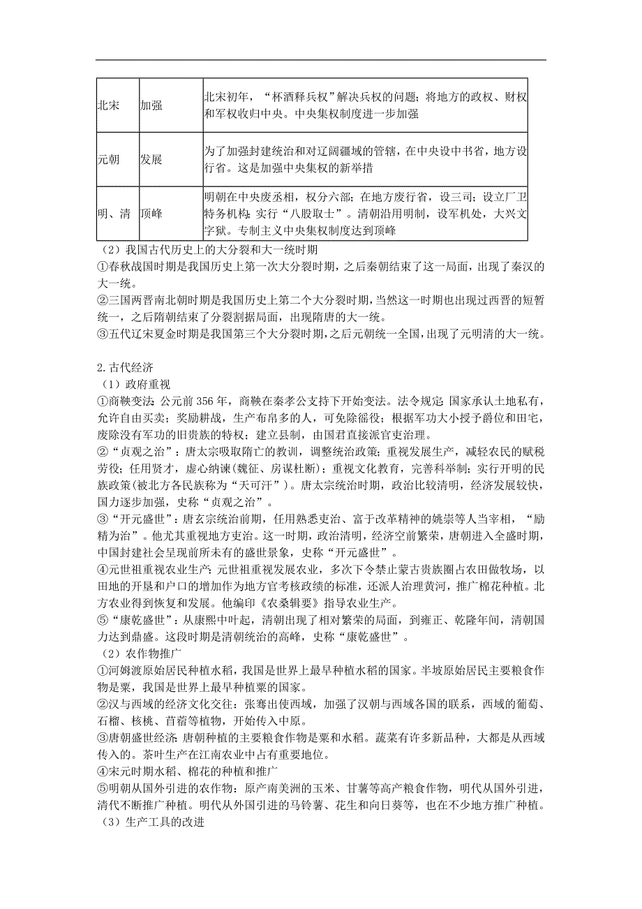 江苏省苏州市2015年度中考历史二轮专题复习方略（一）中国古代政治、经济_第2页