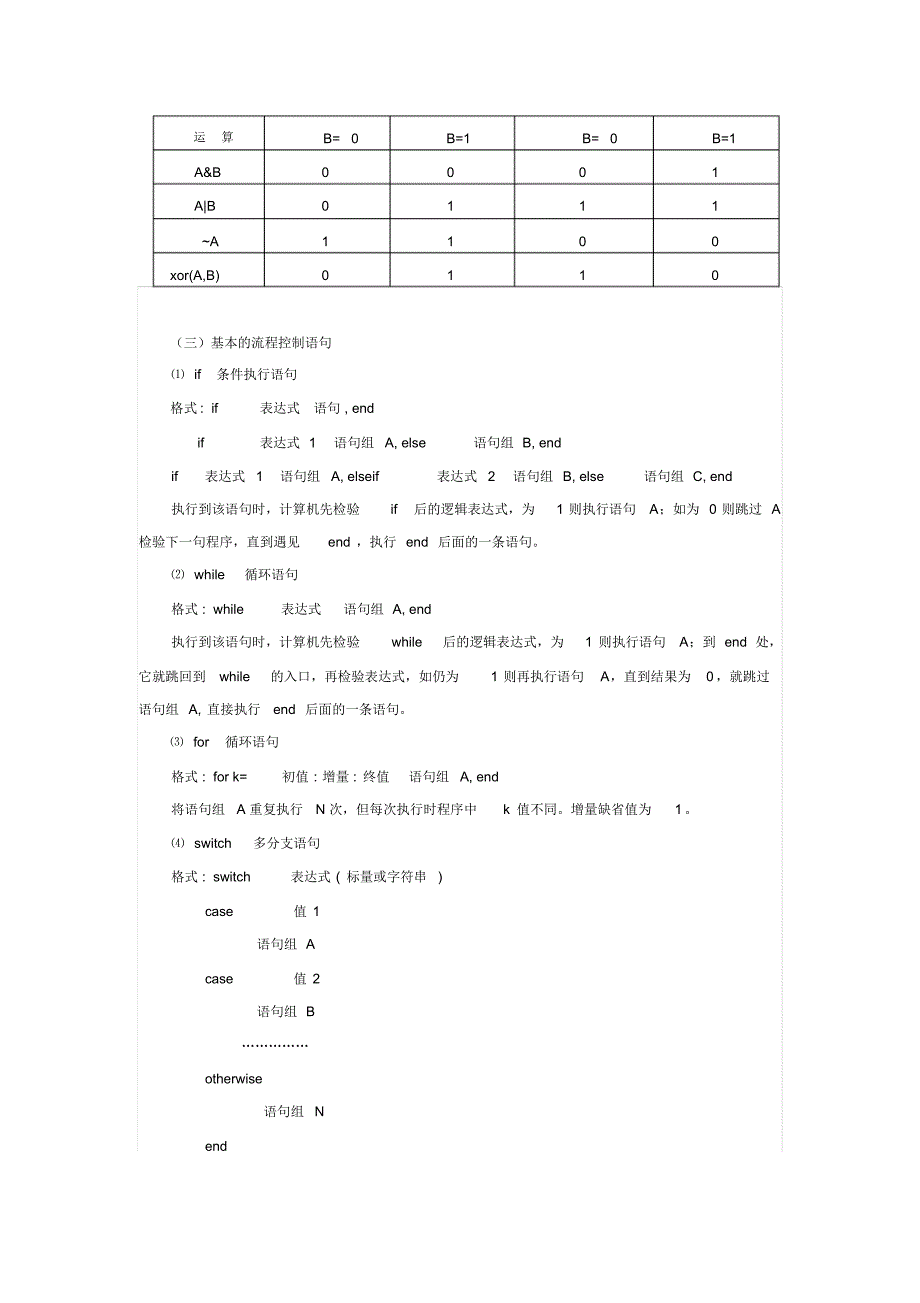 MATLAB基本语法_第3页