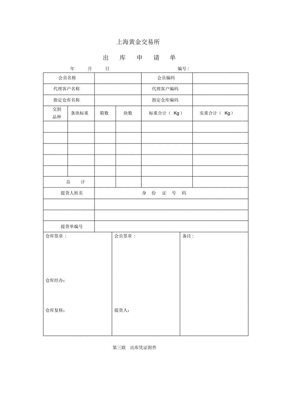 上海金交所出库申请单_第3页