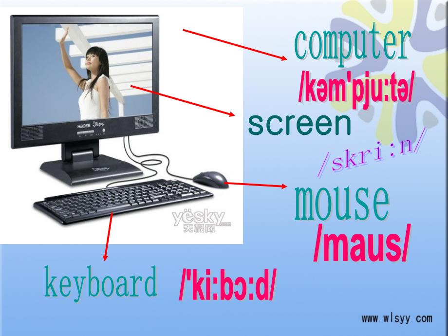 小学英语科普版三年级起点《五年级上册lesson3acomputerhasakeyboard》ppt课件（1）_第4页