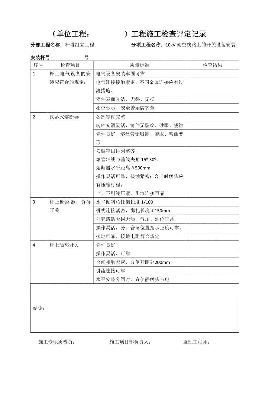 农网改造配网工程质量验评表式_第5页