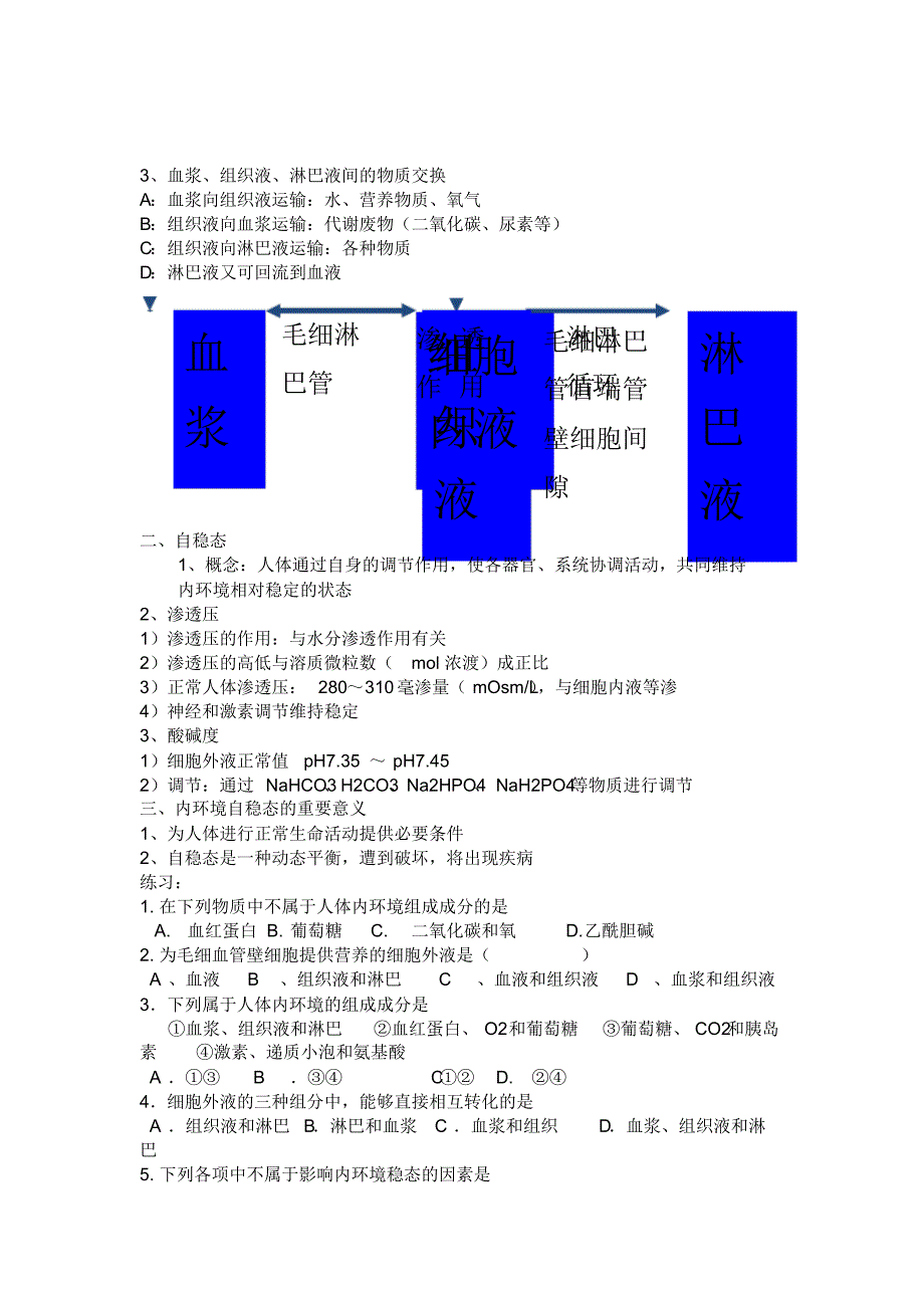 上海生物人体内环境的自稳态——王倩_第2页