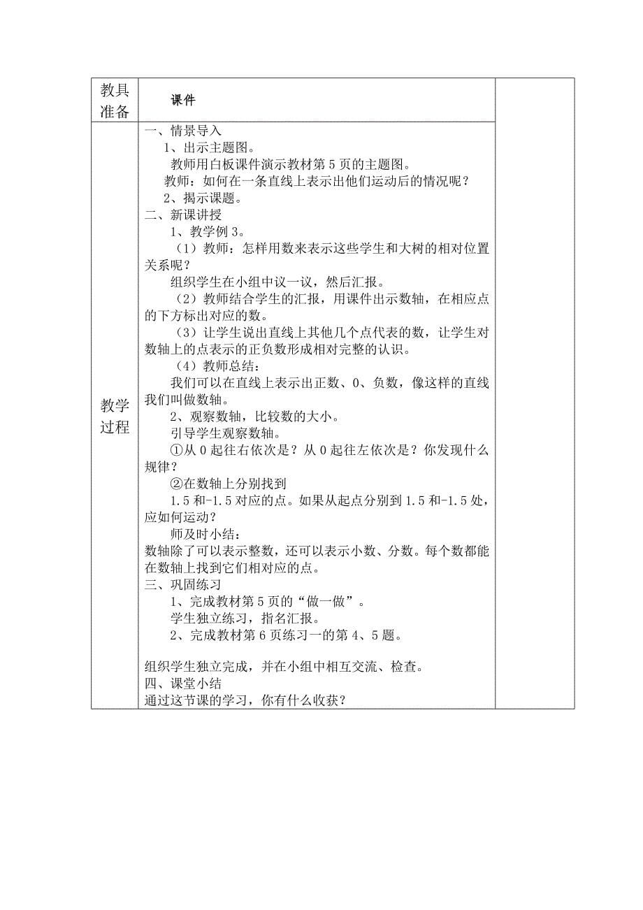 表格式人教版六下数学第-一-单元备课_第5页