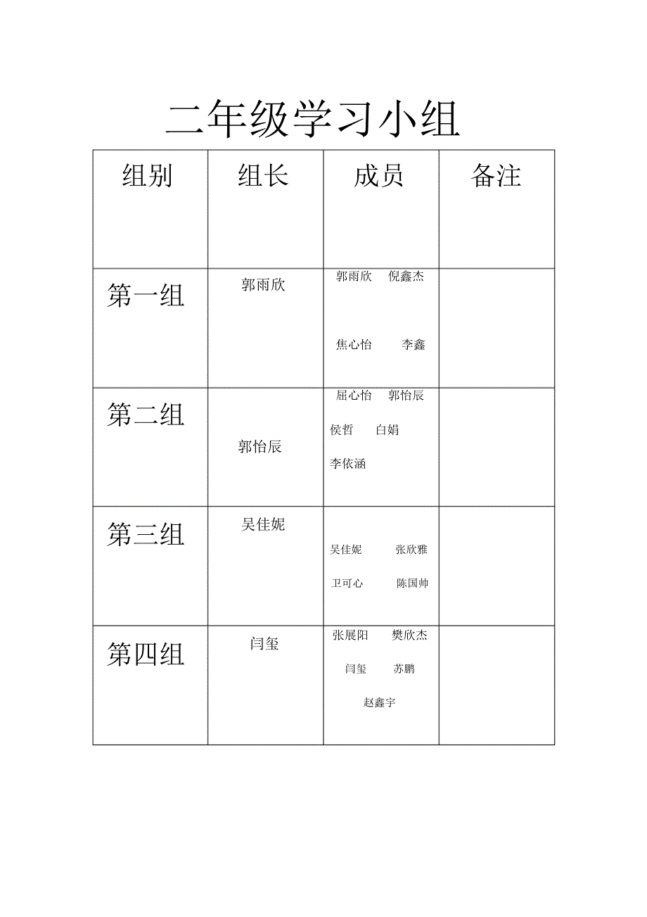 三年级学生基本情况登记表_第3页