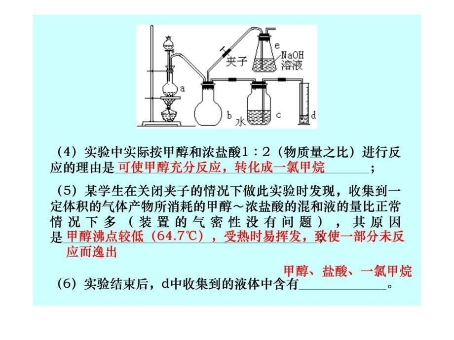 2011年高考化学专题复习课件：有机物的制备_第5页