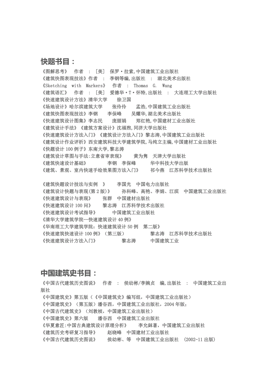 建筑学考研书目整理_第2页