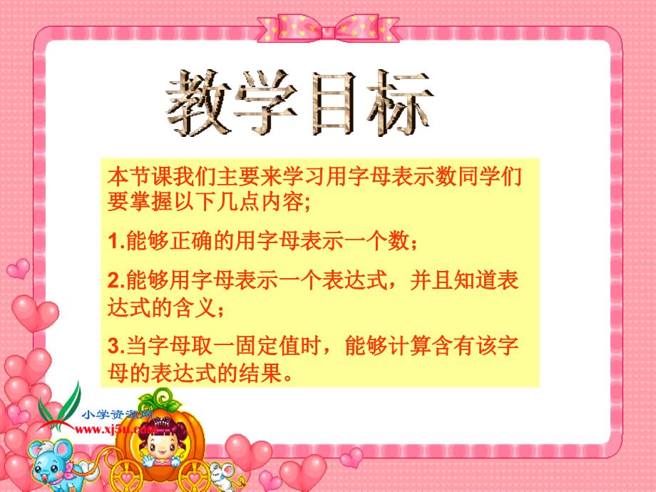 北师大版数学四年级下册《用字母表示数》ppt课件_1_第2页