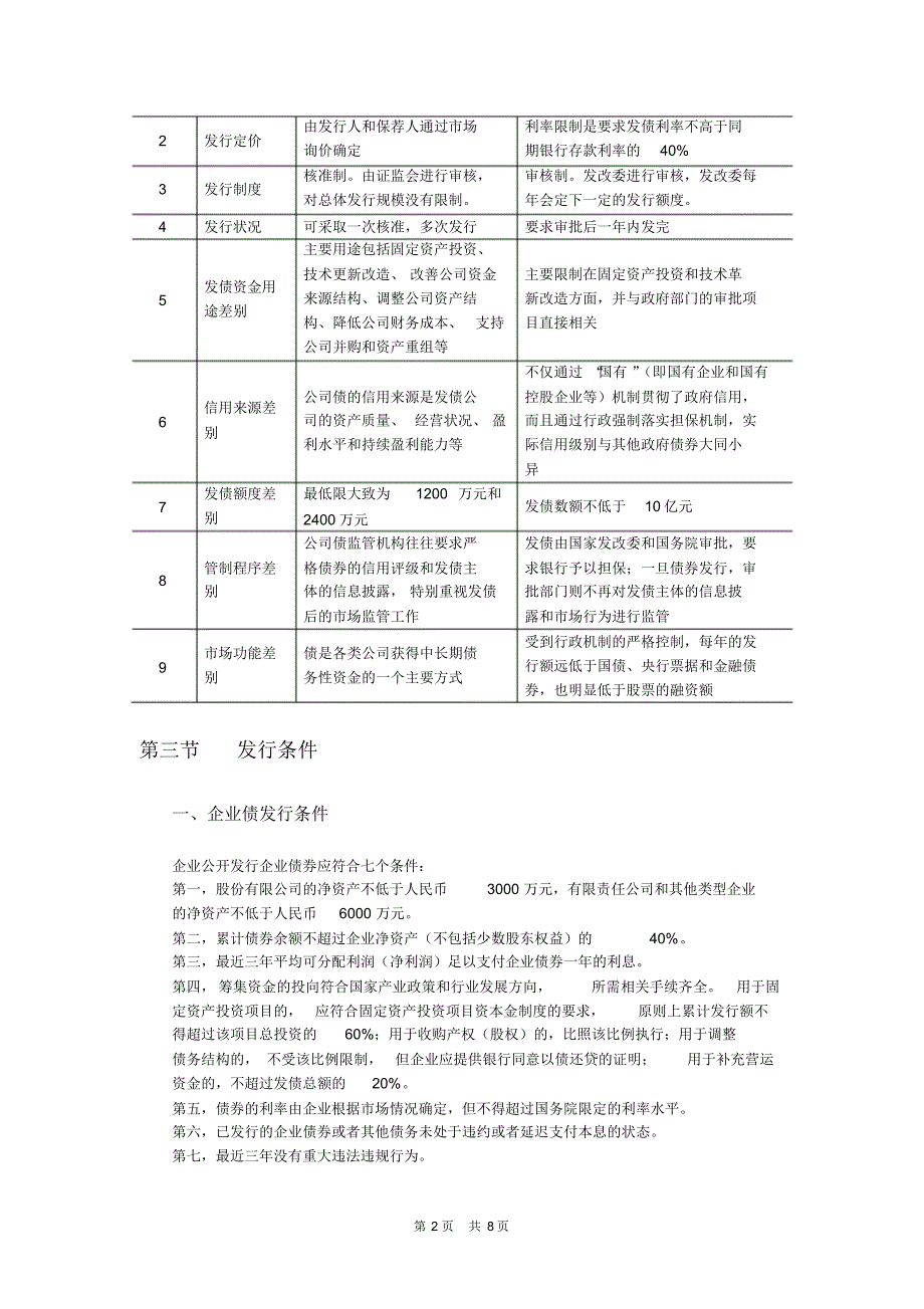 公司债与企业债的发行条件及流程_第2页