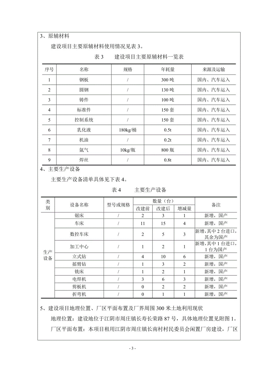 江阴四星梶泉机械有限公司整厂搬迁扩能项目环境影响报告表_第4页