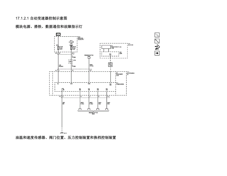 2012年上海通用科鲁兹自动变速器6t30-6t40-6t45-6t50控制电路图_第1页