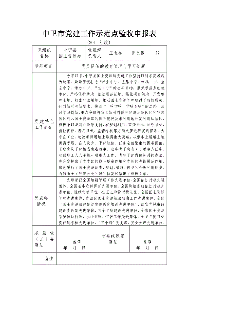 2011党建示范点申报材料_第1页