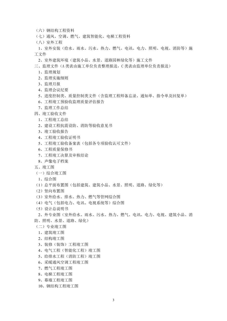 建筑工程档案归档内容_第3页