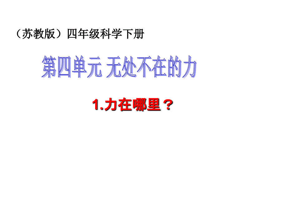 四年级下科学课件力在哪里苏教版_第1页